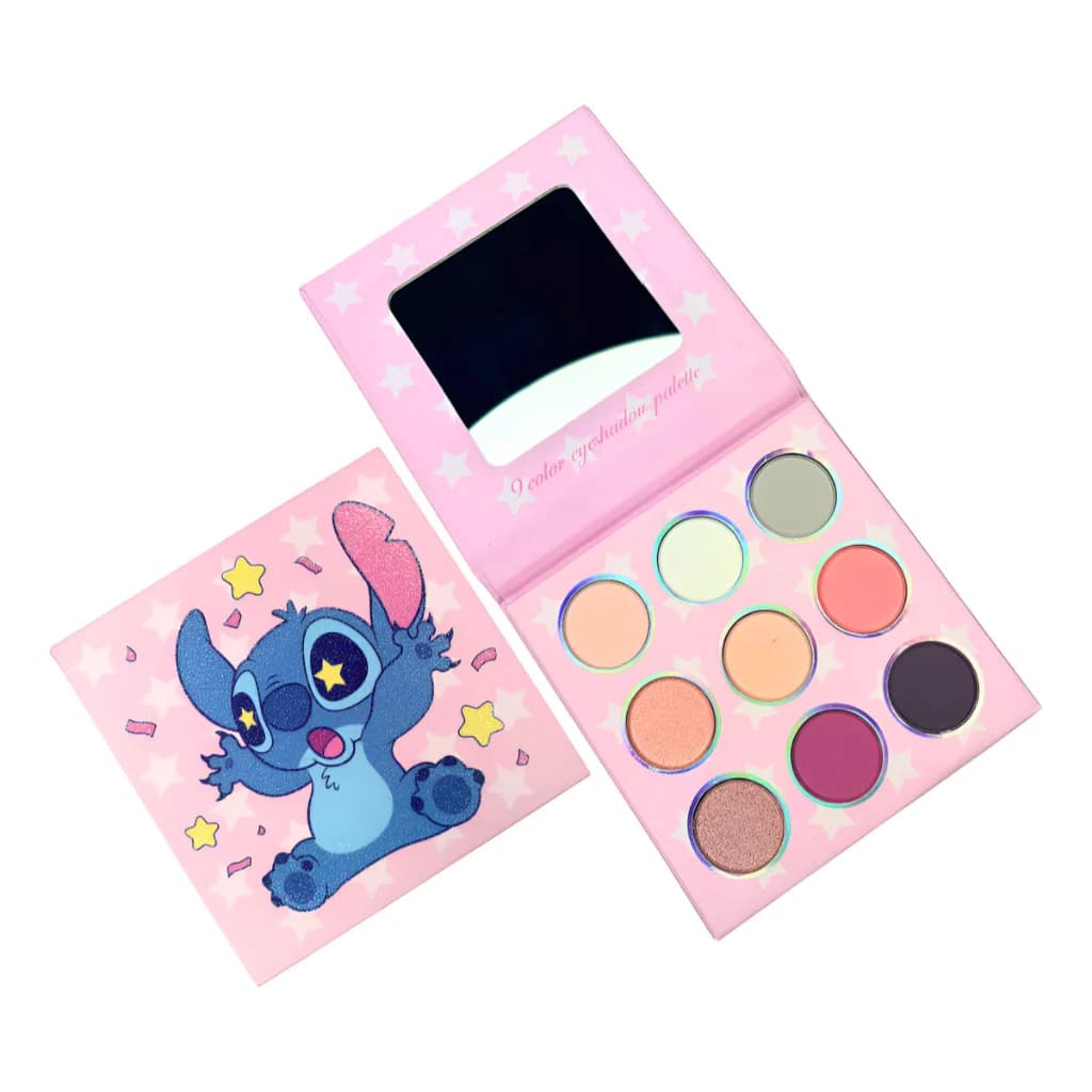 Paleta de Sombras Infantil 9 cores 18 cores - Stitch