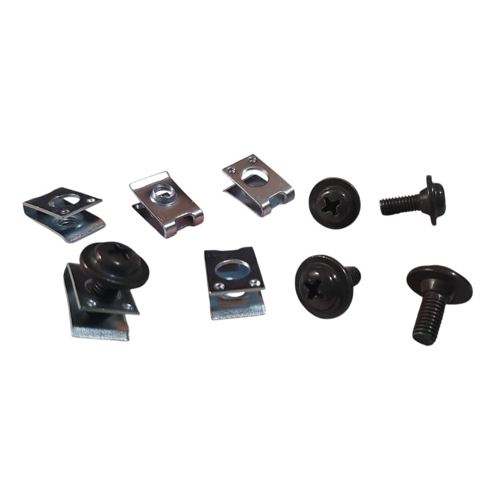 KIT 5 PEÇAS PARAFUSOS E PRESILHAS CARENAGEM FRONTAL BIZ 100 TODAS BIZ 125 TODAS TITAN 125 TODAS TITAN 150 TODAS FAN 125