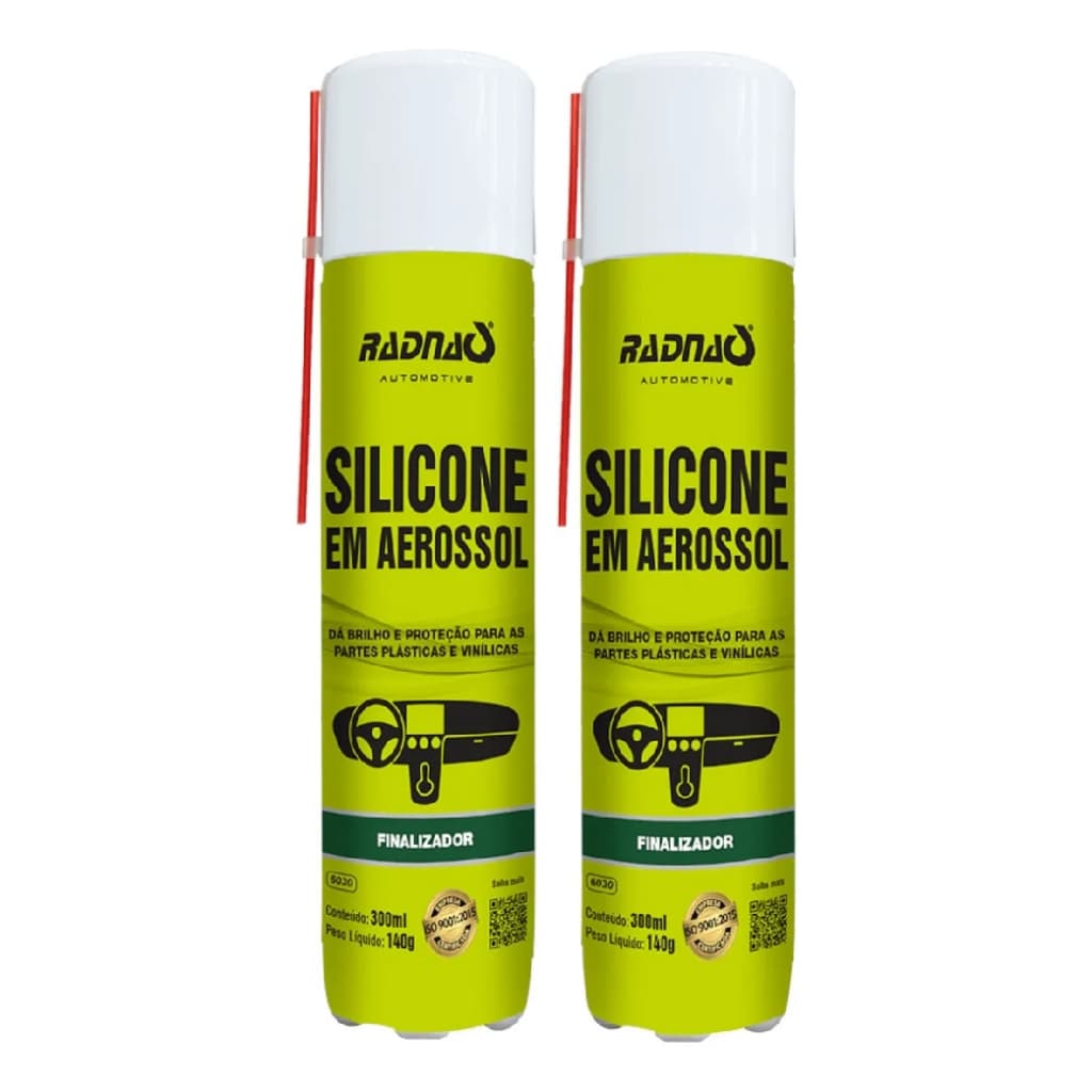 Kit 2 Silicone Spray Finalizador Painel Uso Geral 300ml Carro Casa Barco Aerossol