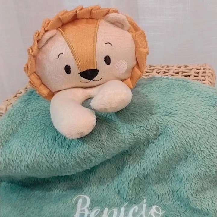 Naninha Safari Leão Juda Naninha Personalizada Bordado Nome
