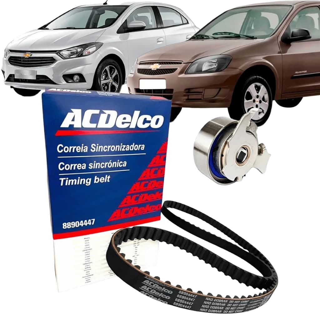 Kit Correia Dentada Onix Prisma Corsa Celta Montana Meriva Agile Cobalt Spin 1.0 1.4 1.8 8v