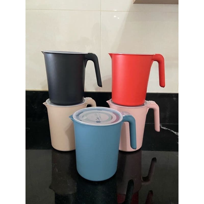 Kit  Jarra  Plástico 1,800ml Água Sucos Bebidas