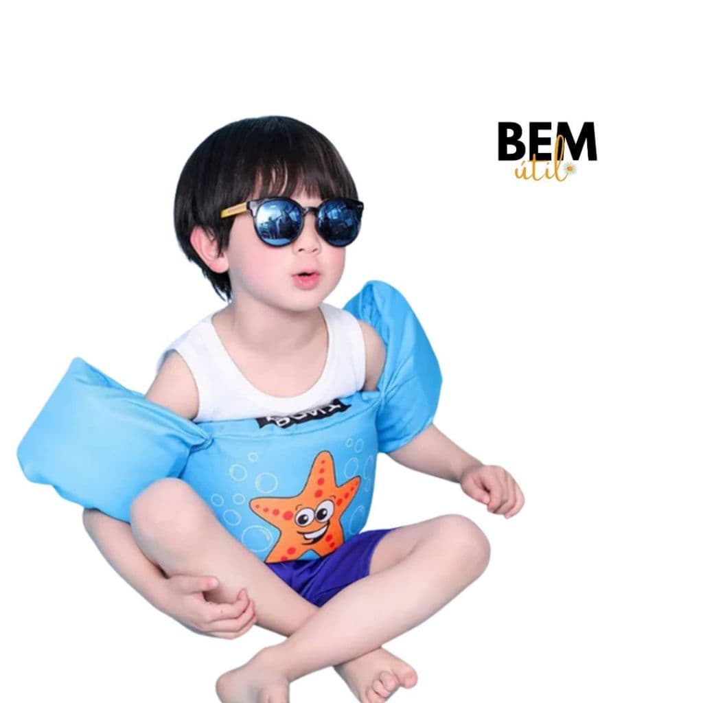 Colete Piscina Crianca Infantil Kids Bóia De Braço Não Fura