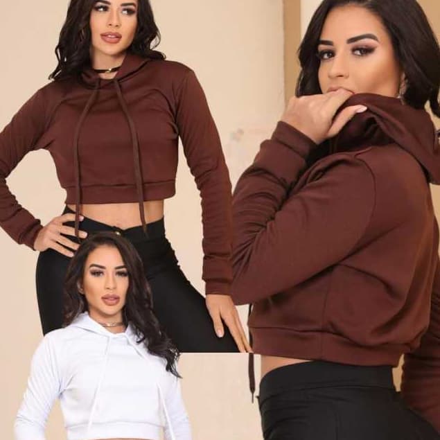 Cropped Moletom Feminino Com Capuz Estilo E Conforto Estilo Para O Dia A Dia