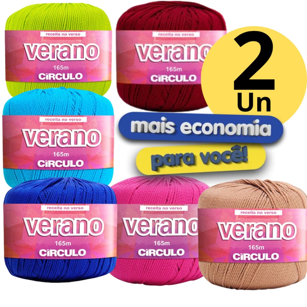 Linha VERANO Circulo 50g Crochê Tricô - Biquinis