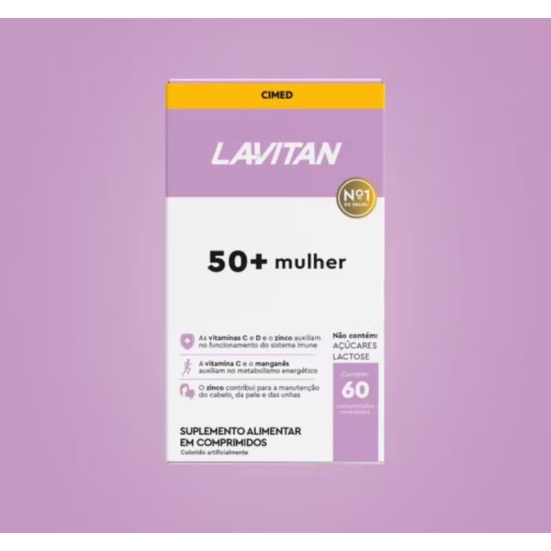 Lavitan 50+ Super Fórmula Mulher 60 Comprimidos