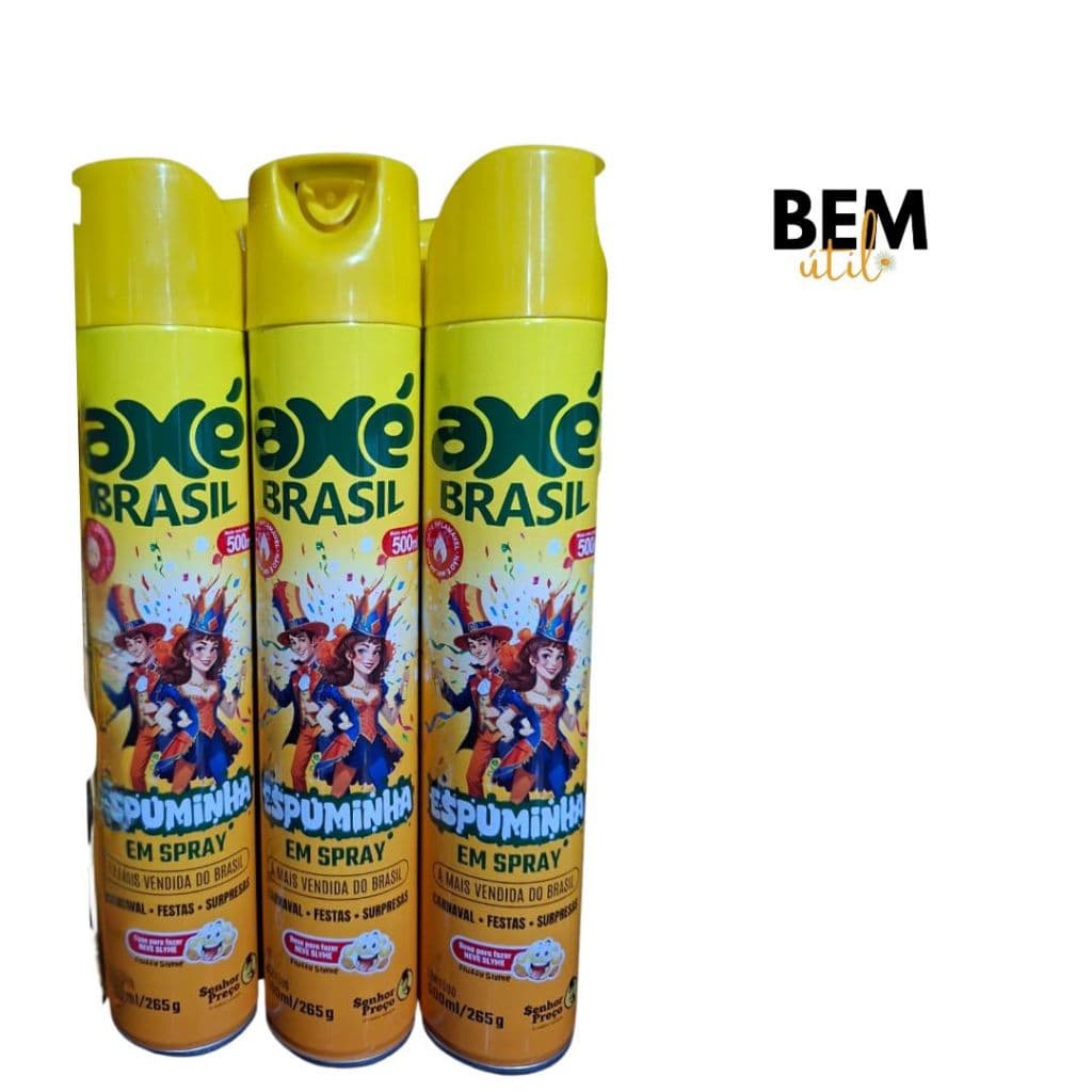 Kit's Espumas Spray De Carnaval E Festas 500ml Neve Artificial Espuminha Axé Brasil