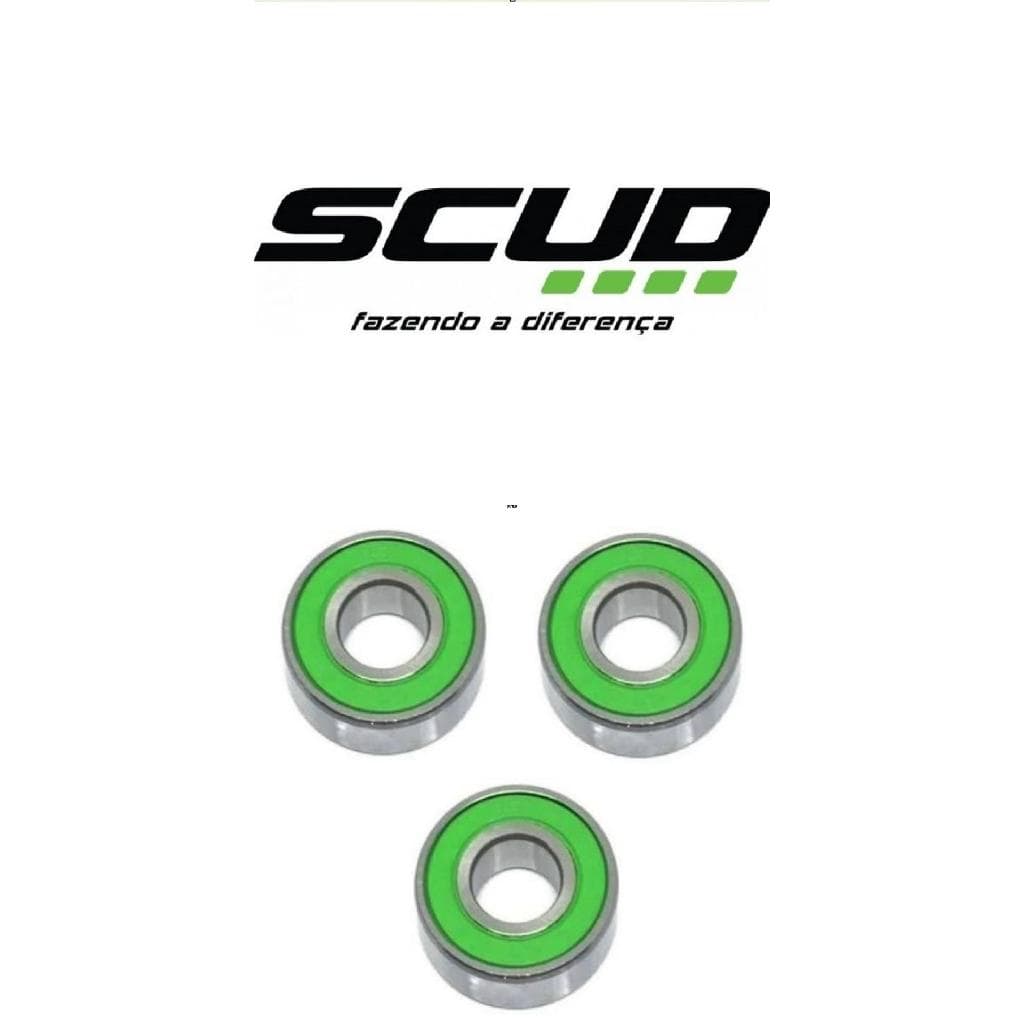 Kit Rolamentos Roda Traseira Scud Cb Twister 250 3 Peças