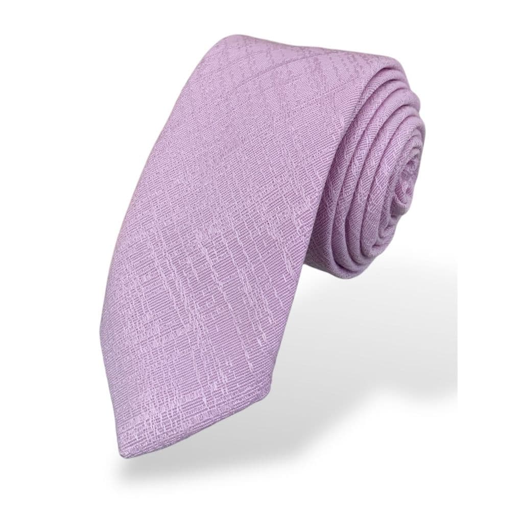 Gravata Masculina Lilás Claro Luxo Trabalhada Para Padrinhos de Casamento e Noivo