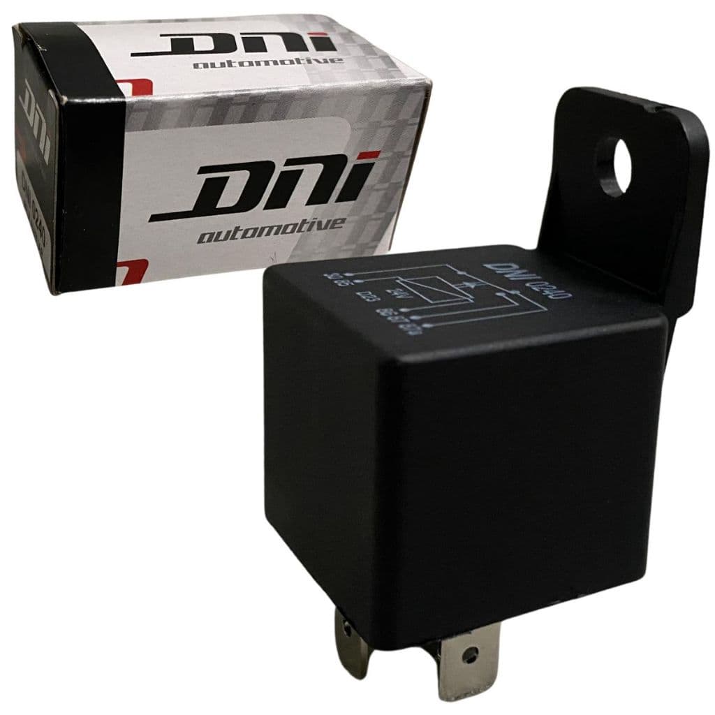 Relé Auxiliar Automotiva Universal Reversor 5 Terminais 40/10A – 24V Com Suporte Corrente DNI0240