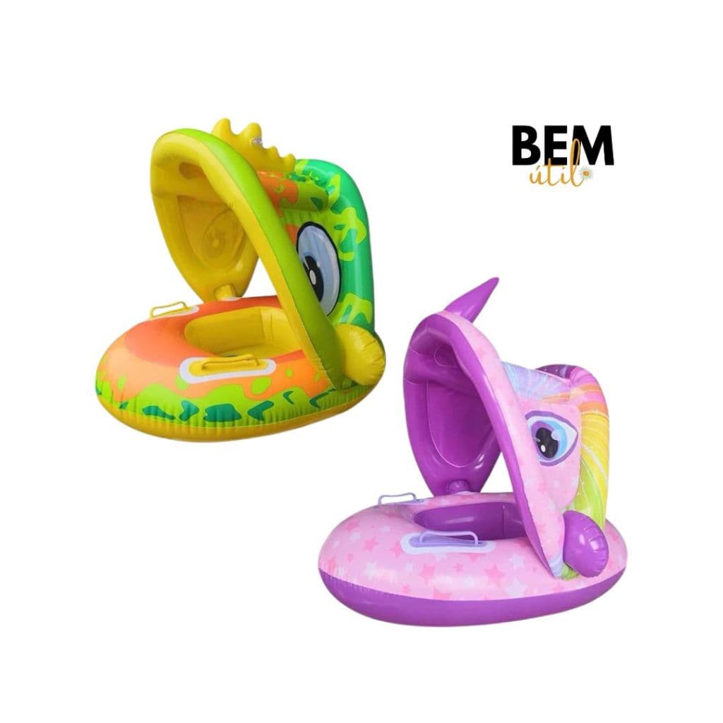 Boia Bote Cobertura Dinossauro Unicórnio Inflável Infantil Bebê Piscina