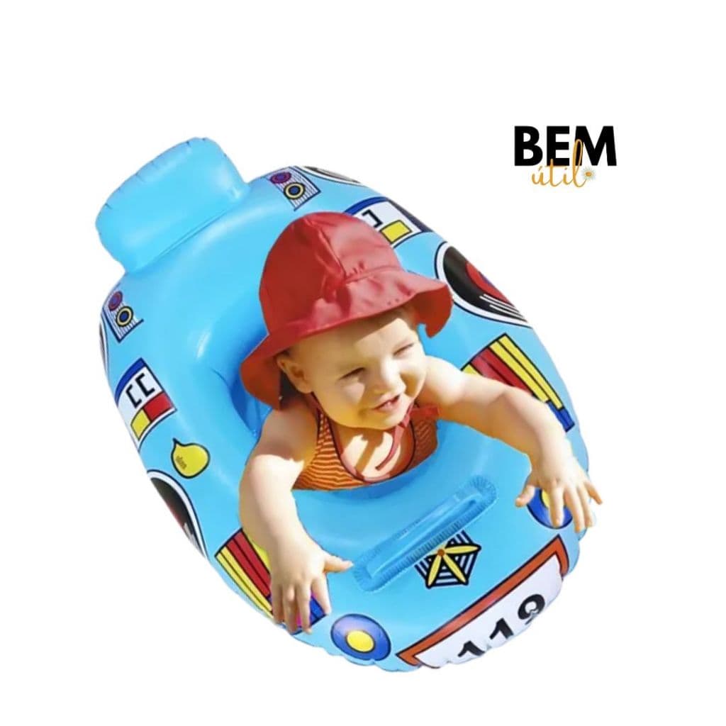 Boia Bote Inflável Com Fralda Para Piscina Infantil Bebê Criança