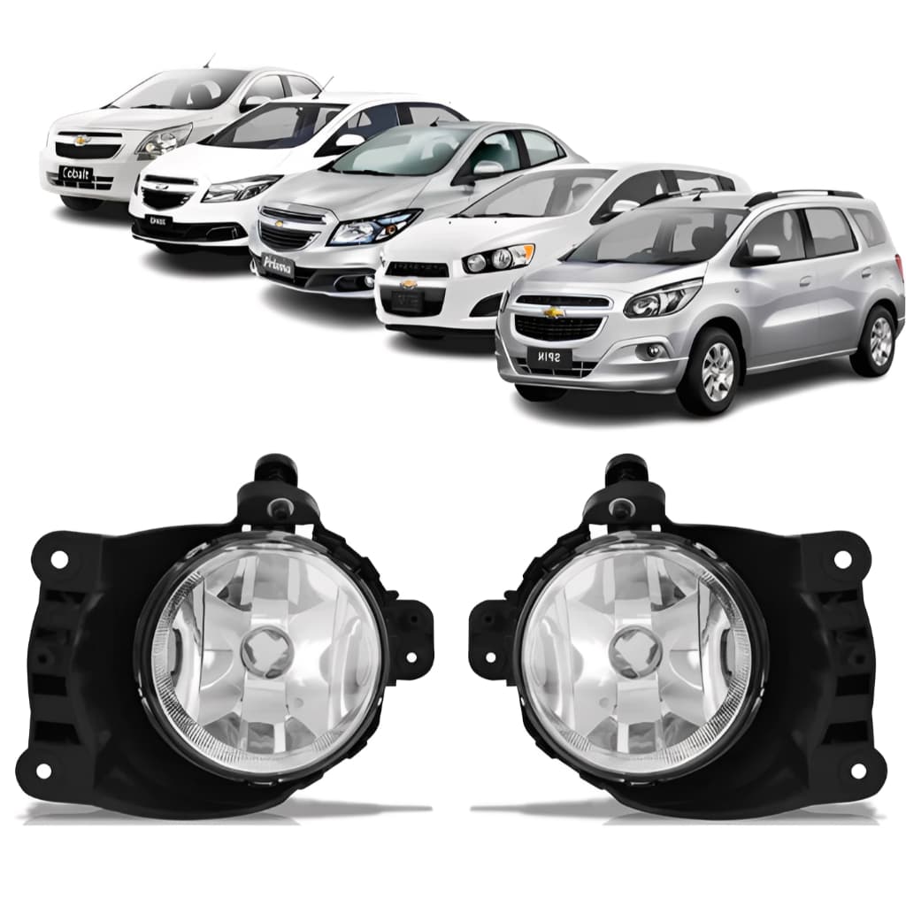 Par/Un Farol Milha Onix Prisma Cobalt Spin Sonic 2011 2012 2013 2014 2015 2016 2017 2018 2019
