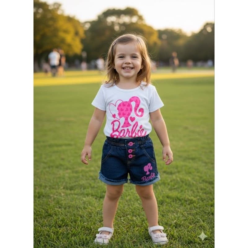 Conjunto Bar bie boneca menina infantil