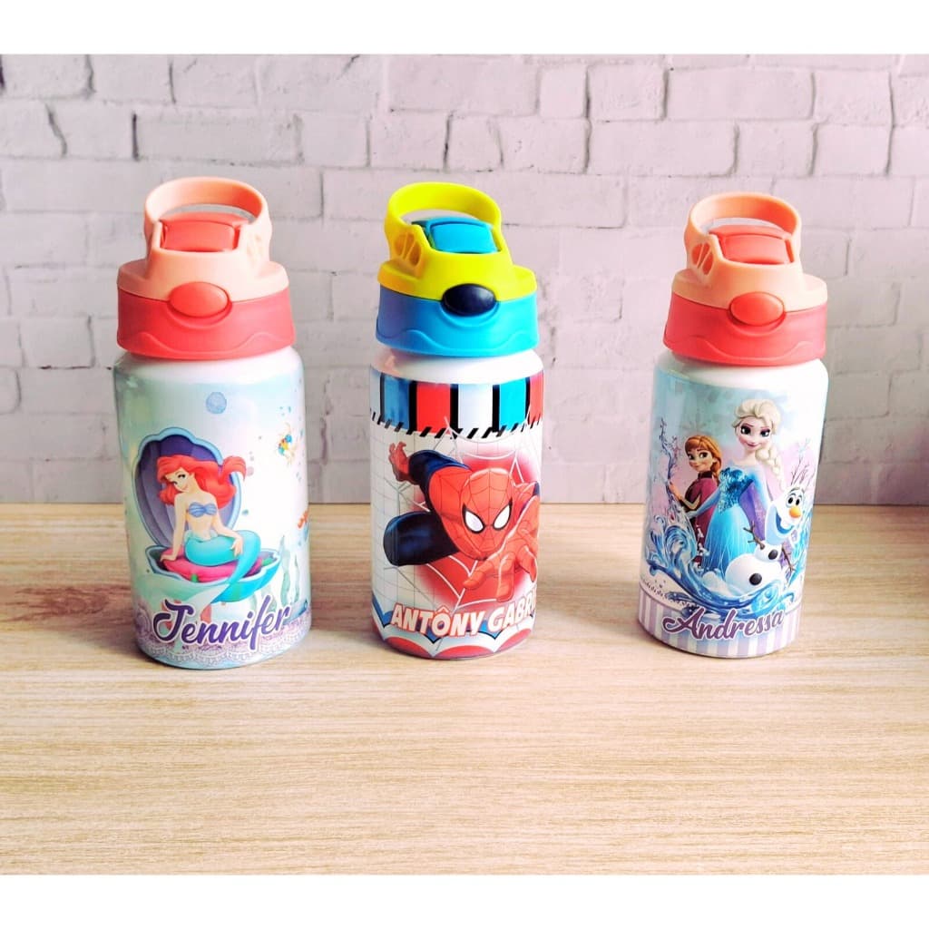 Squeeze de Alumínio Personalizado 350ml com Bico Automático
