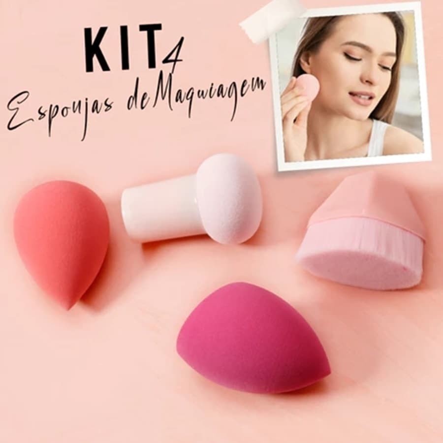 Conjunto Pincel de Maquiagem Para Base Alta Qualidade