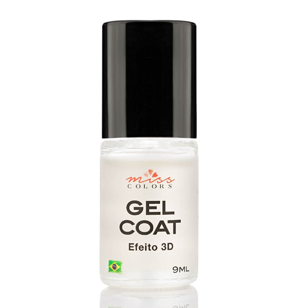 Top Coat Extra Brilho Efeito Gel 9ml Secagem Rápida Finalizador de Esmalte Brilho Intenso para Unhas Miss Colors