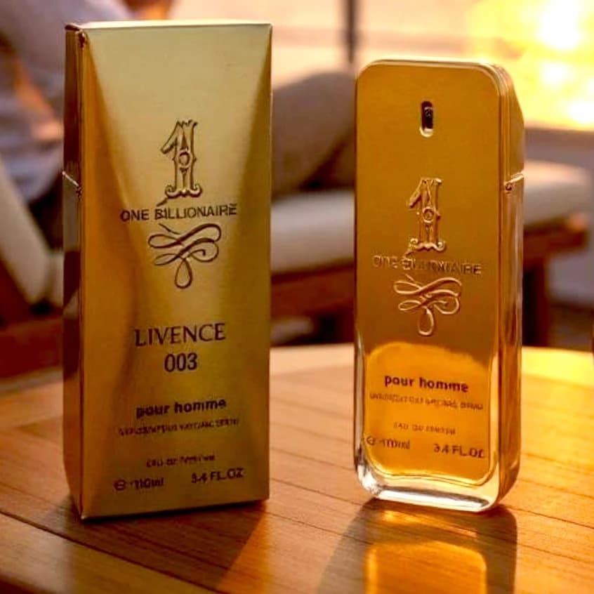 Perfume Importado Masculino One Billionare e Billion LIVENCE 100 ml Cheiro Marcante Homens
