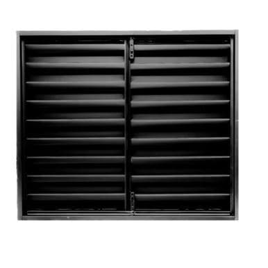 Porta Abrigo de Gás em Aço 80x70cm Folha Dupla com Dobradiça — Portinhola Alçapão Ventilado