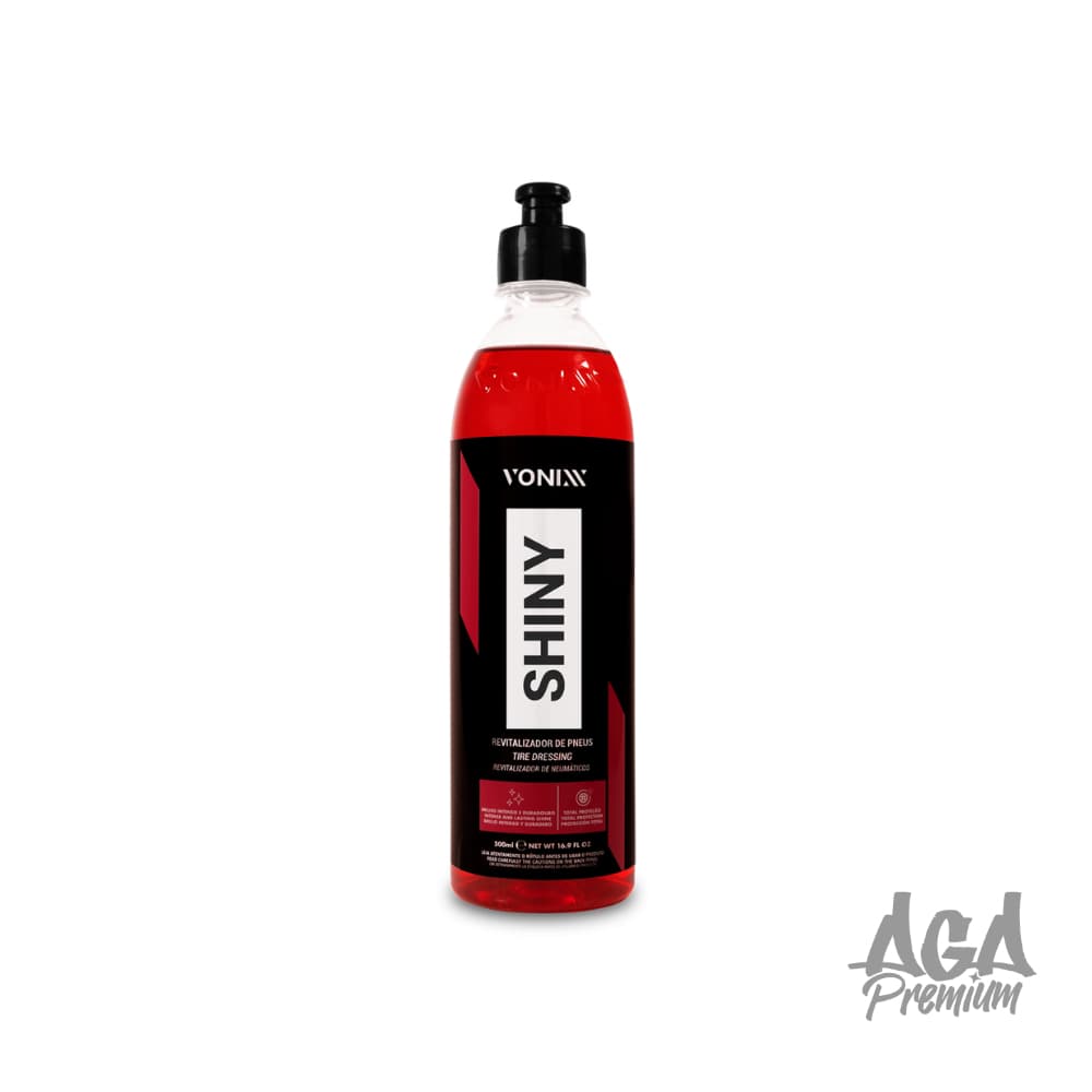 Vonixx Shiny 240ml, 500ml, 1,5L - Selante de Pneu, Pneu Pretinho com Muitro Brilho com Proteção e Hidrorrepelência