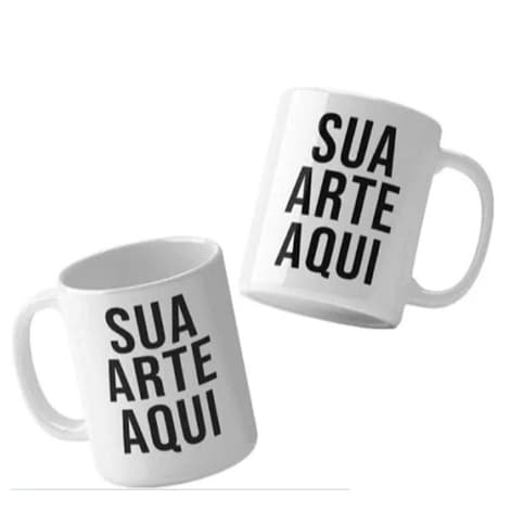3 CANECA PORCELANA 325ML PERSONALIZADA (FAZEMOS SUA ARTE)