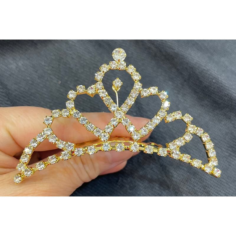 *Pente Tiara com Pedrarias, Acessório de Cabelo Elegante*