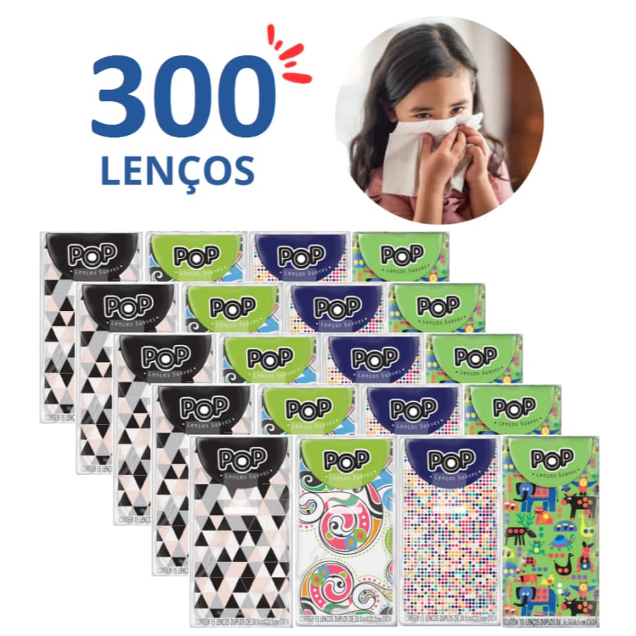 Kit de Lenço de Papel Duplo POP Suave Pacote de Bolso p/ Casamento Lagrima de Alegria
