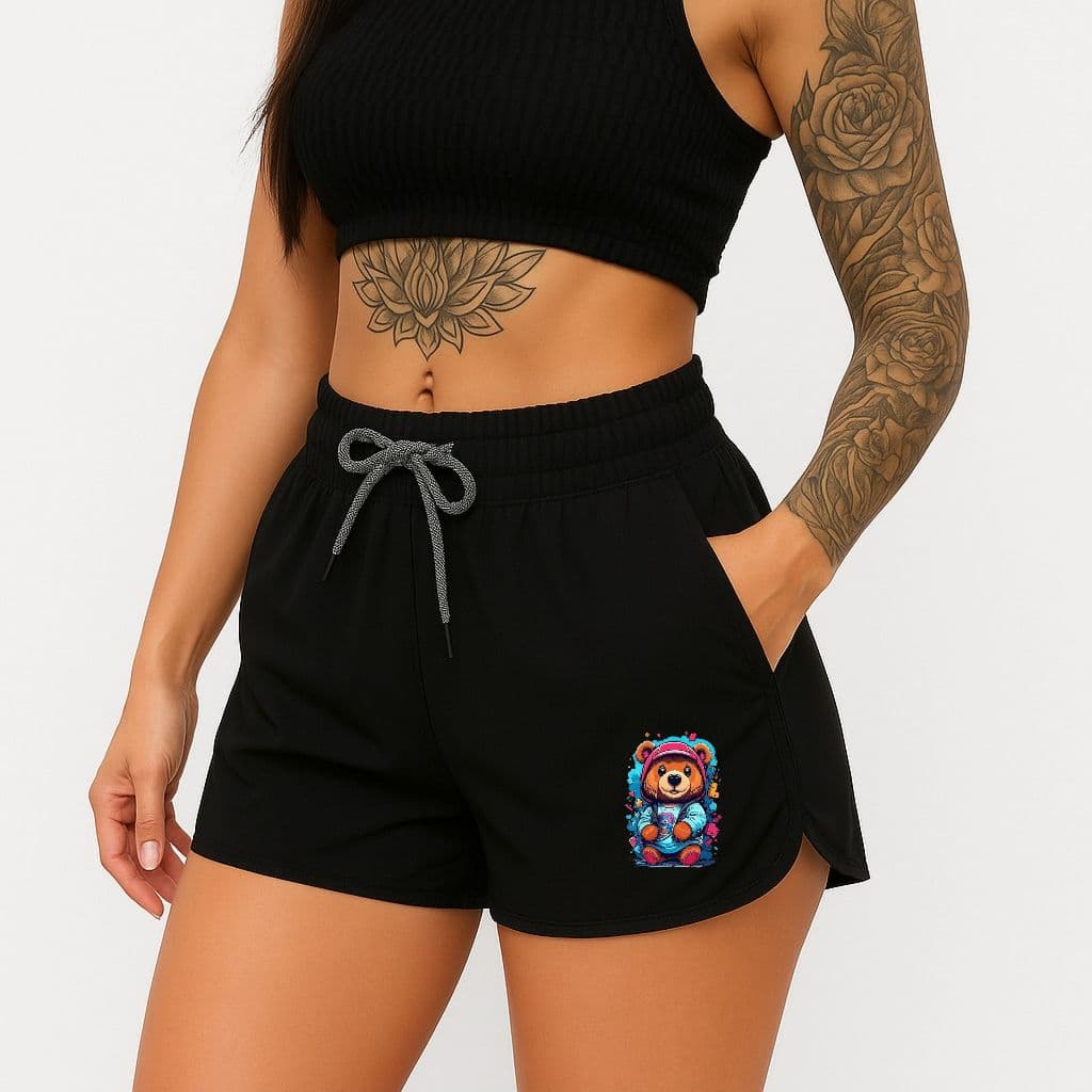 Short Feminino Esportivo Treino Academia Shorts Preto