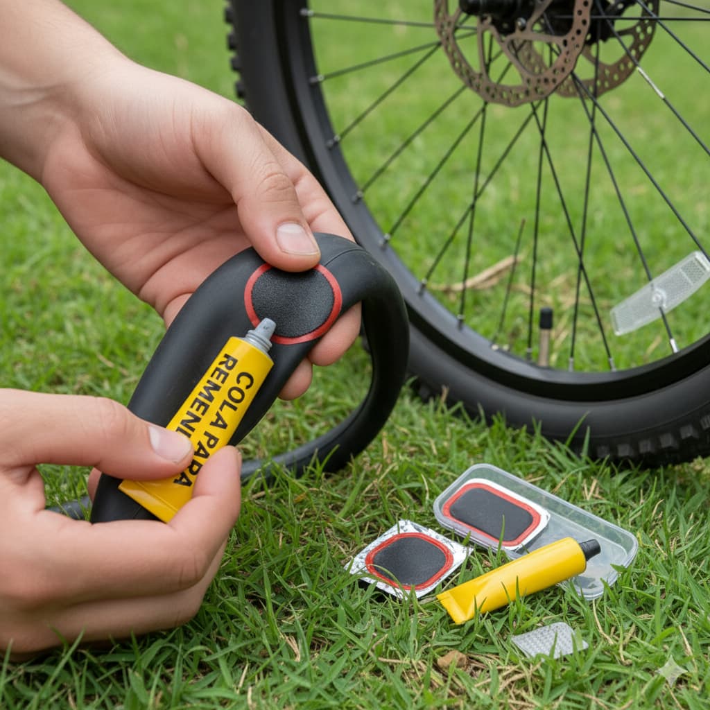 Remendos Bike Bicicleta 8 peças- reparo para pneu camara de ar - concerto pneu bicicleta Bike