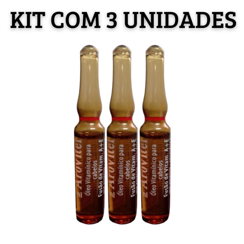 Arovitel Vitamina A+E Kit c/3un 2ml