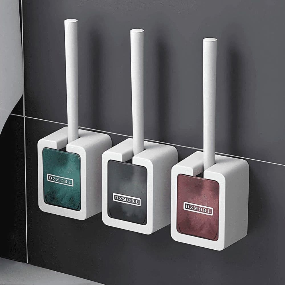 Escova Sanitária Plástico Suporte Variedade Cores Prática Limpeza Banheiro