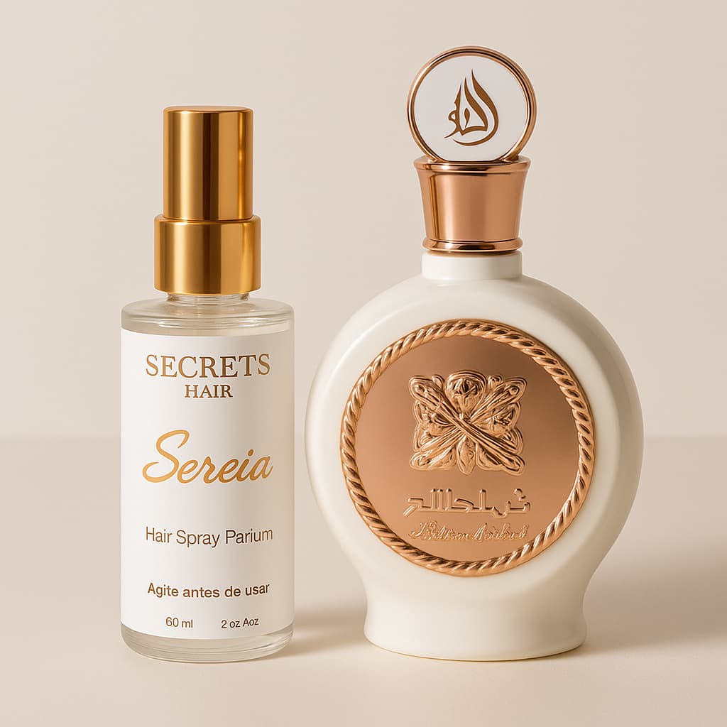 Perfume Capilar Secret's Hair Sereia 60ml – Fragrância Floral Branco, Frutado, Doce, Alta Fixação