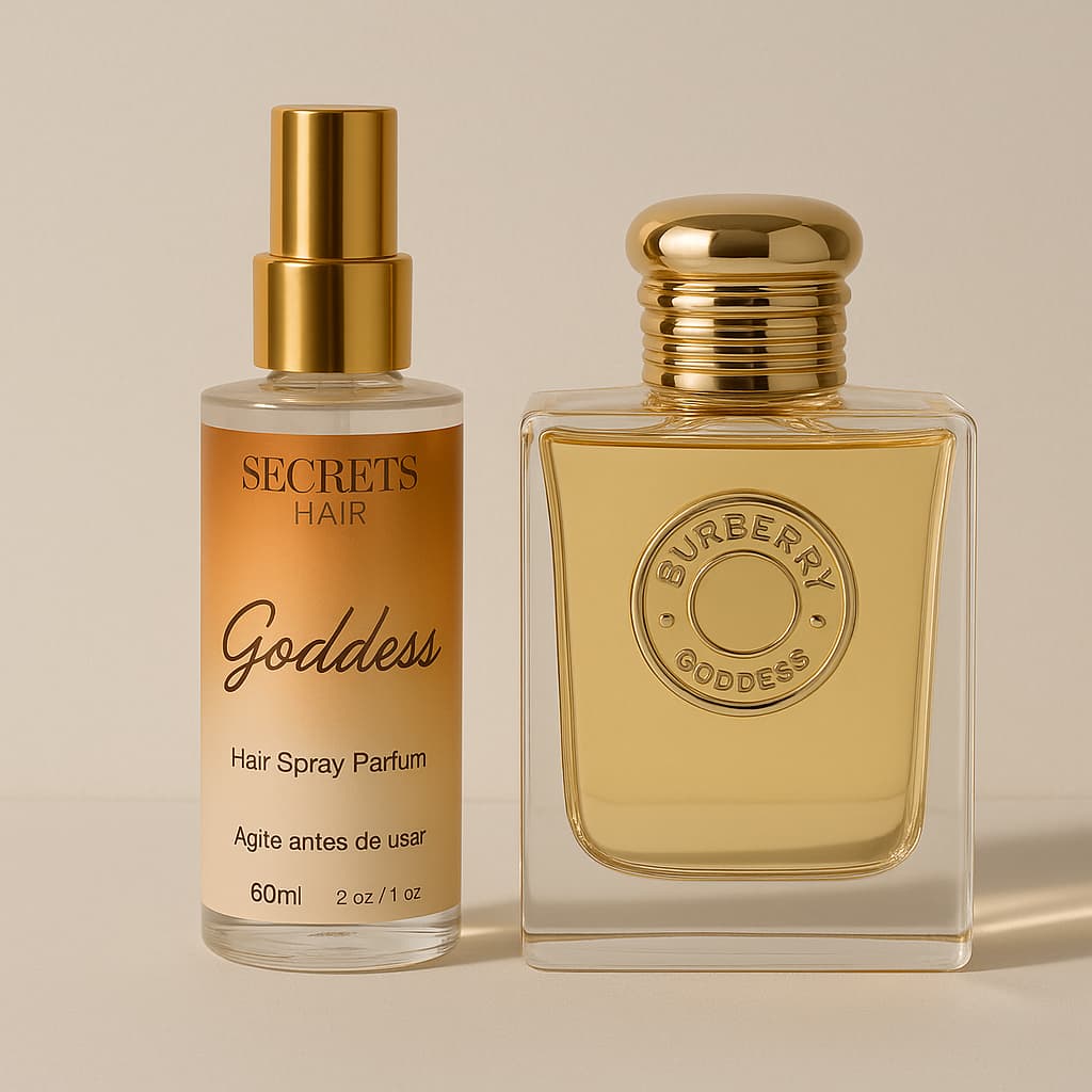 Perfume Capilar Secret's Hair Goddess 60ml - Fragrância Doce, Baunilha, Alta Fixação e Projeção