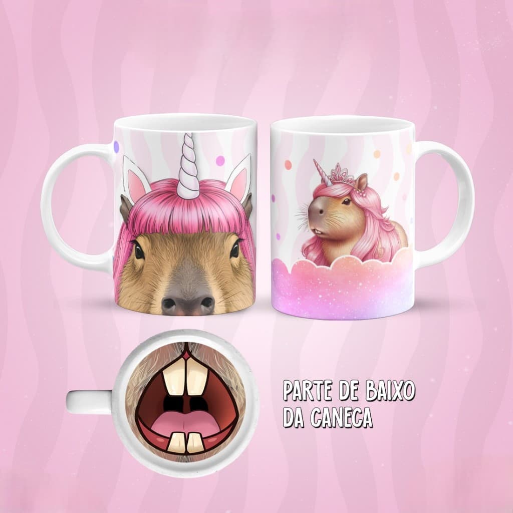 Caneca personalizada - com bocão no fundo (várias opções)