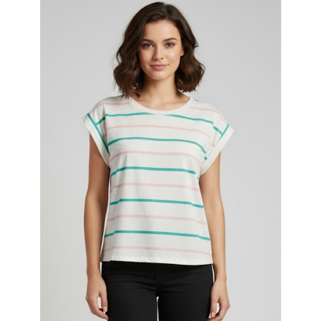 Blusa Feminina Viscolycra T shirt Listrada