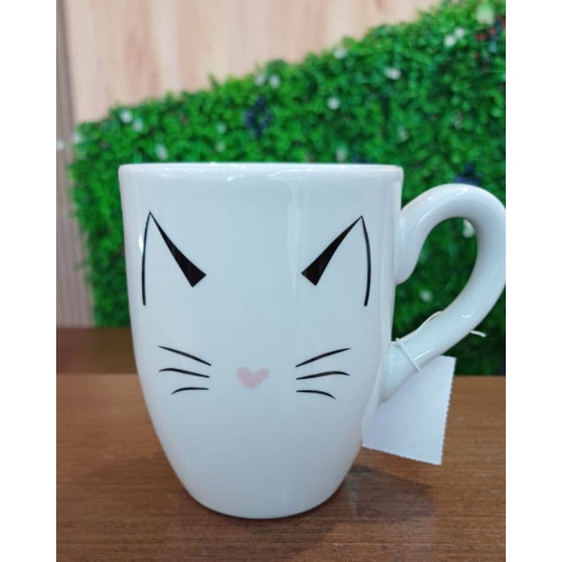 Caneca Decorativa de Gatinhos para Leite Café e Chá 200 ml/350ml/365ml