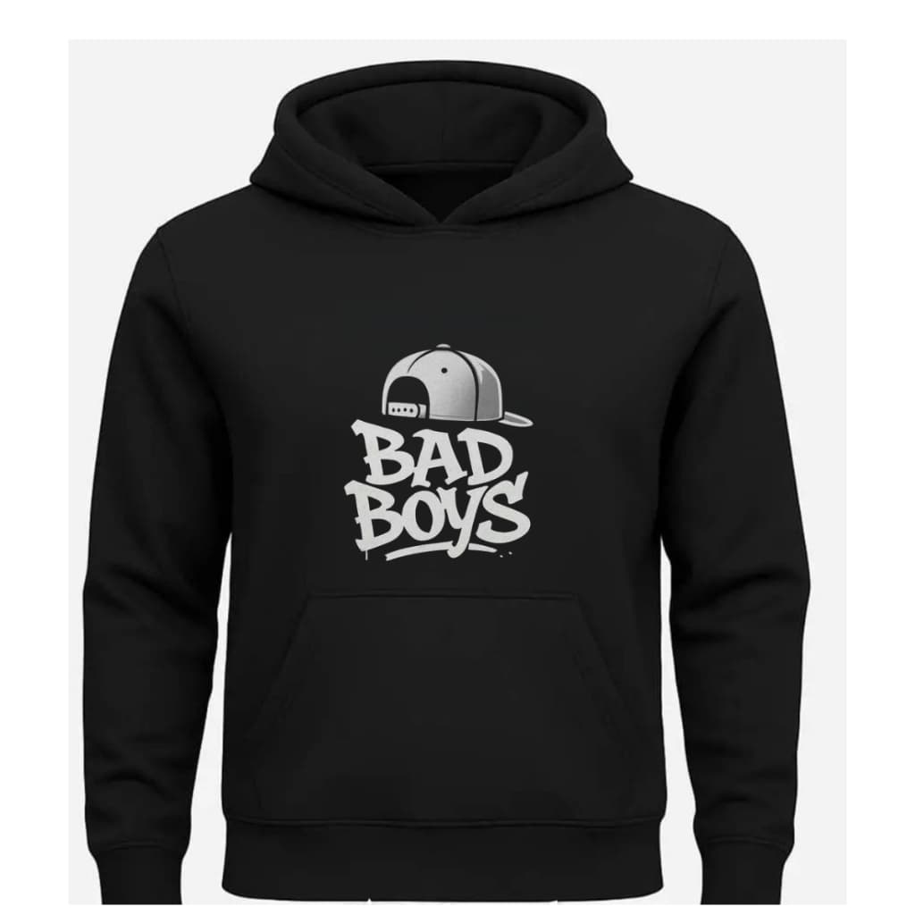Moletom Jaqueta Blusa Com bolso Canguru Estampa Personalizada Bad Boys com malha Premium