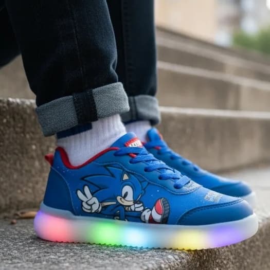 Tênis Infantil Led Sonic Casual Menino