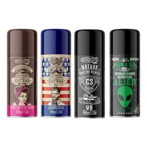 Centralsul Aromatizante Aerossol Natuar Perfume America Vintage Alien