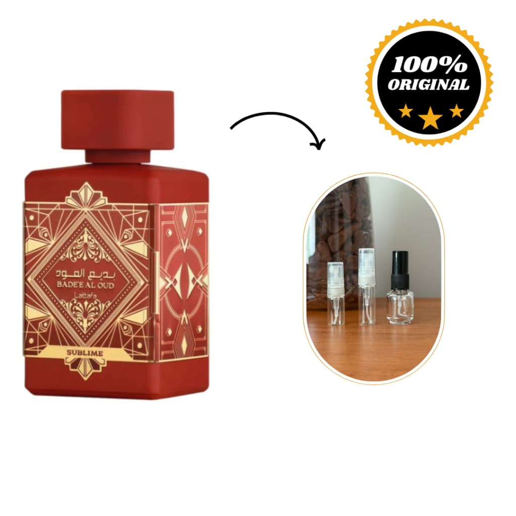 Perfume árabe BADE'E AL OUD SUBLIME, parfum compartilhável, original de qualidade e alta fixação