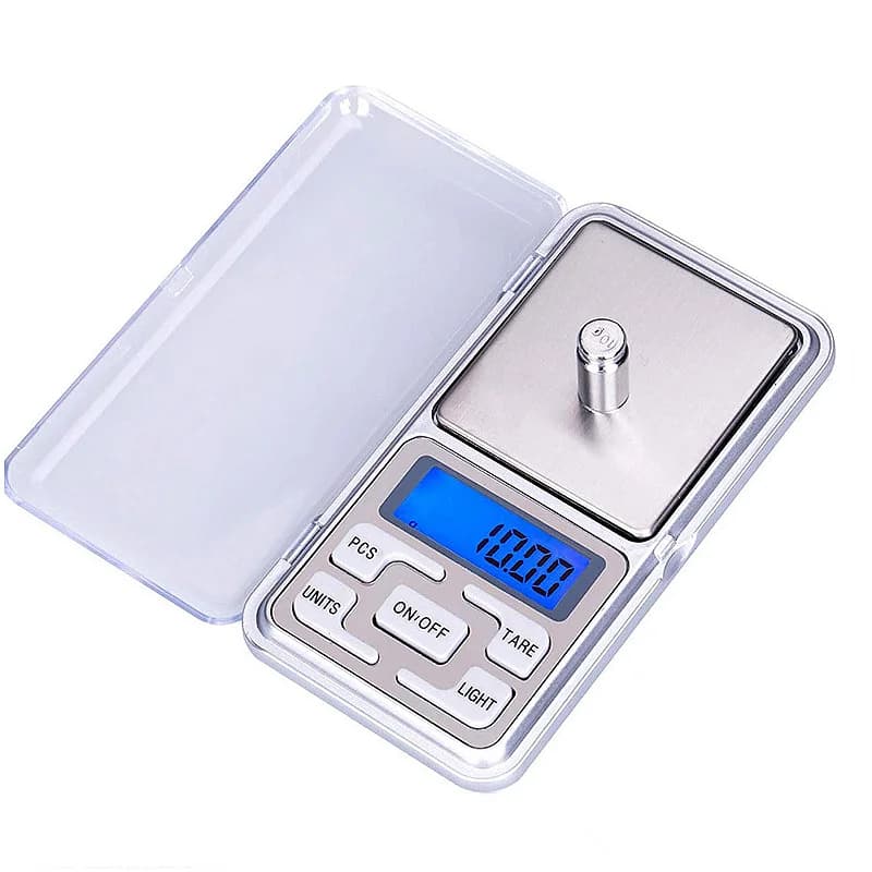 Mini Balança Digital de Precisão 500 g x 0,1 g – Display LCD Retroiluminado  • Portátil