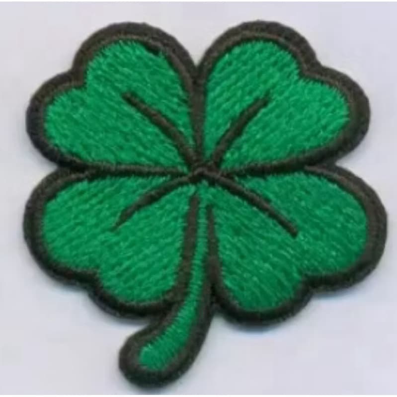 Patch Bordado Termocolante Trevo De 4 Folhas