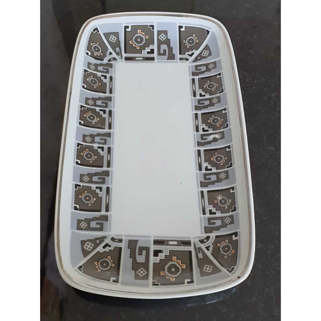 Travessa Em Porcelana 20x35,0x3,0 Cm Antiga Schmidt