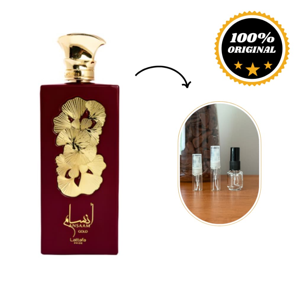 Perfume árabe ANSAAM GOLD, parfum feminino, original de qualidade e alta fixação.