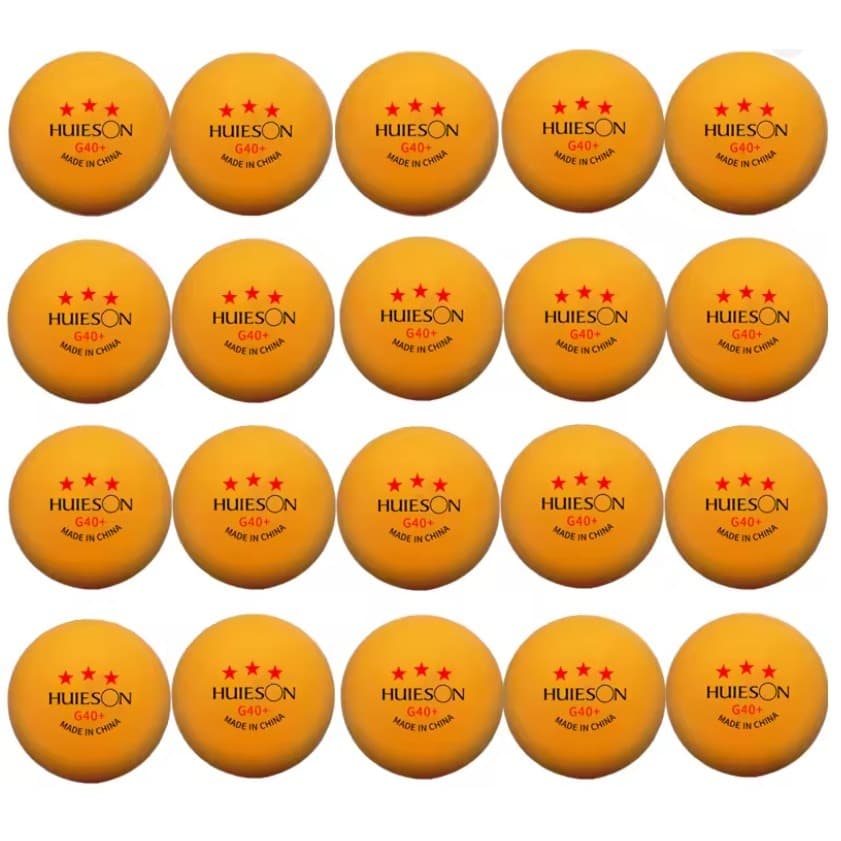 kit Bolinhas de Ping Pong 3 Estrelas Hueison Profissional 40MM