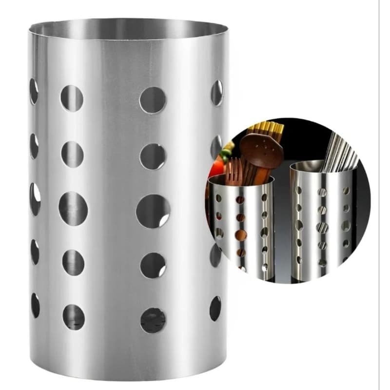 Escorredor De Talheres Porta Talheres Porta Trecos Inox 10 x15 cm