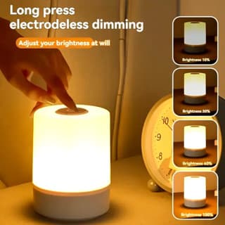 Luminária de mesa LED moderna recarregável, decoração para quarto, sala de estar, escritório, toque