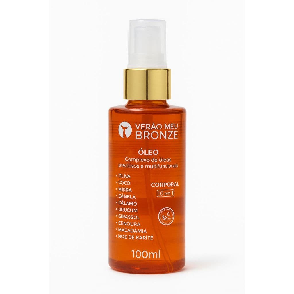 Verão Meu Bronze Óleo 100ml Adicionar À Parafina Bronzeadora