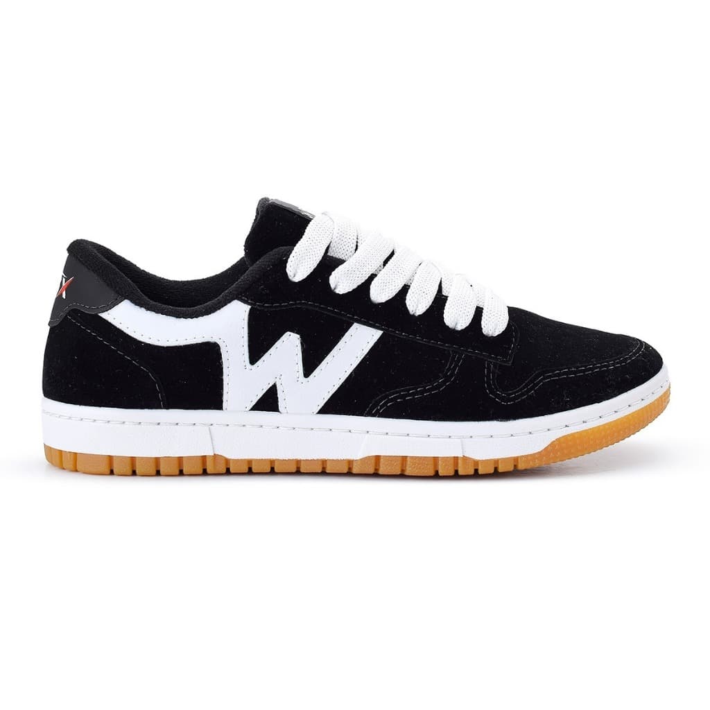 Tenis W box DANKS PRETO BRANCO Campen Premium Unissex Academia Casual  Confortavel W Corrida