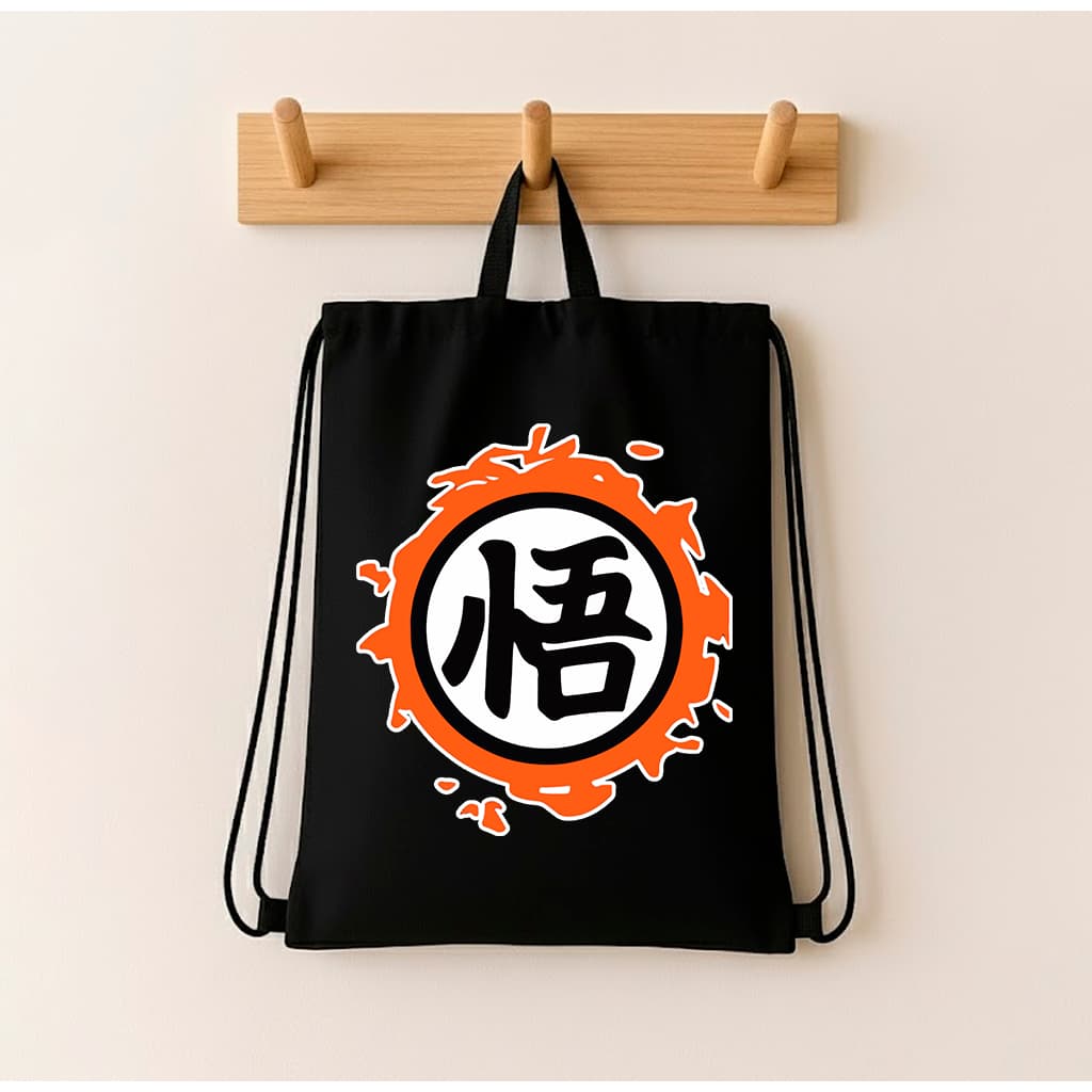 Mochila Estilo Saco Anime Regulável Confortável Esportiva Personagens  - 02 Compartimentos
